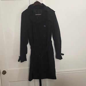 Norma Kamali Black Trench Coat